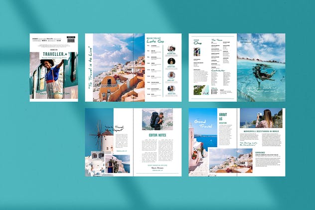 旅行者旅行主题杂志排版设计模板 TRAVELLER MAGAZINE插图(6)