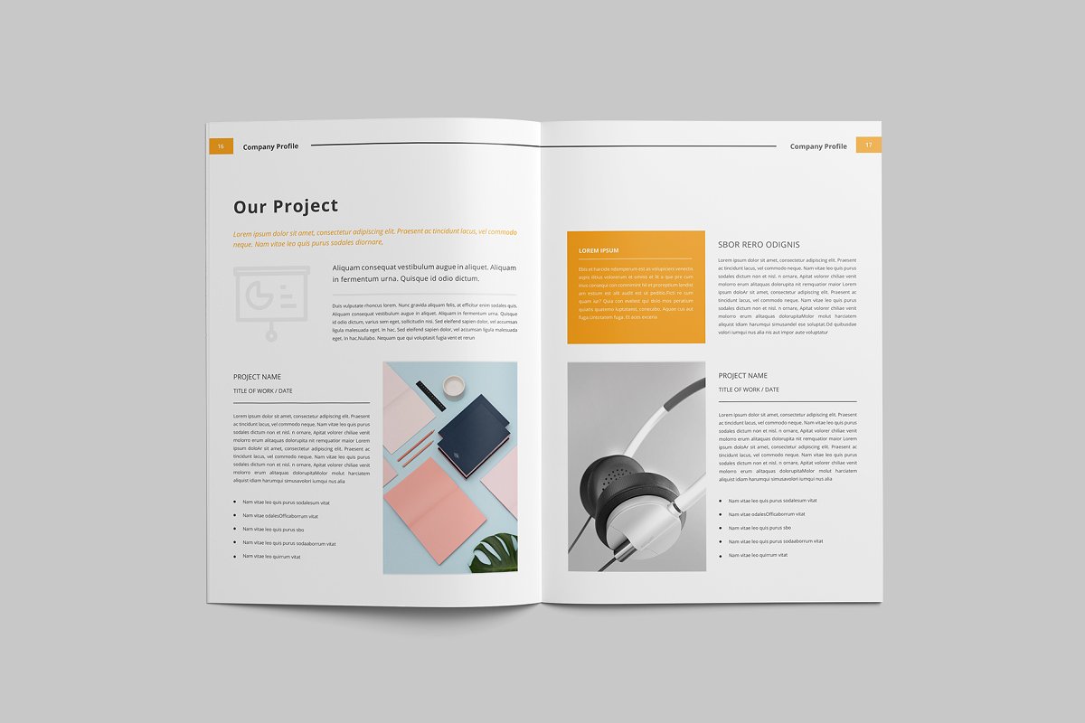 时尚高效企业简介/介绍宣传册模板插图(8)