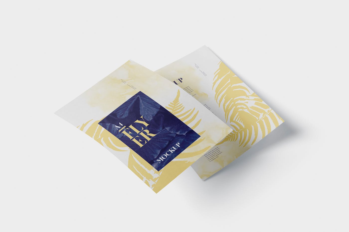 A4尺寸传单设计阴影效果图样机素材库精选 A4 Flyer Mock-Up插图(4)