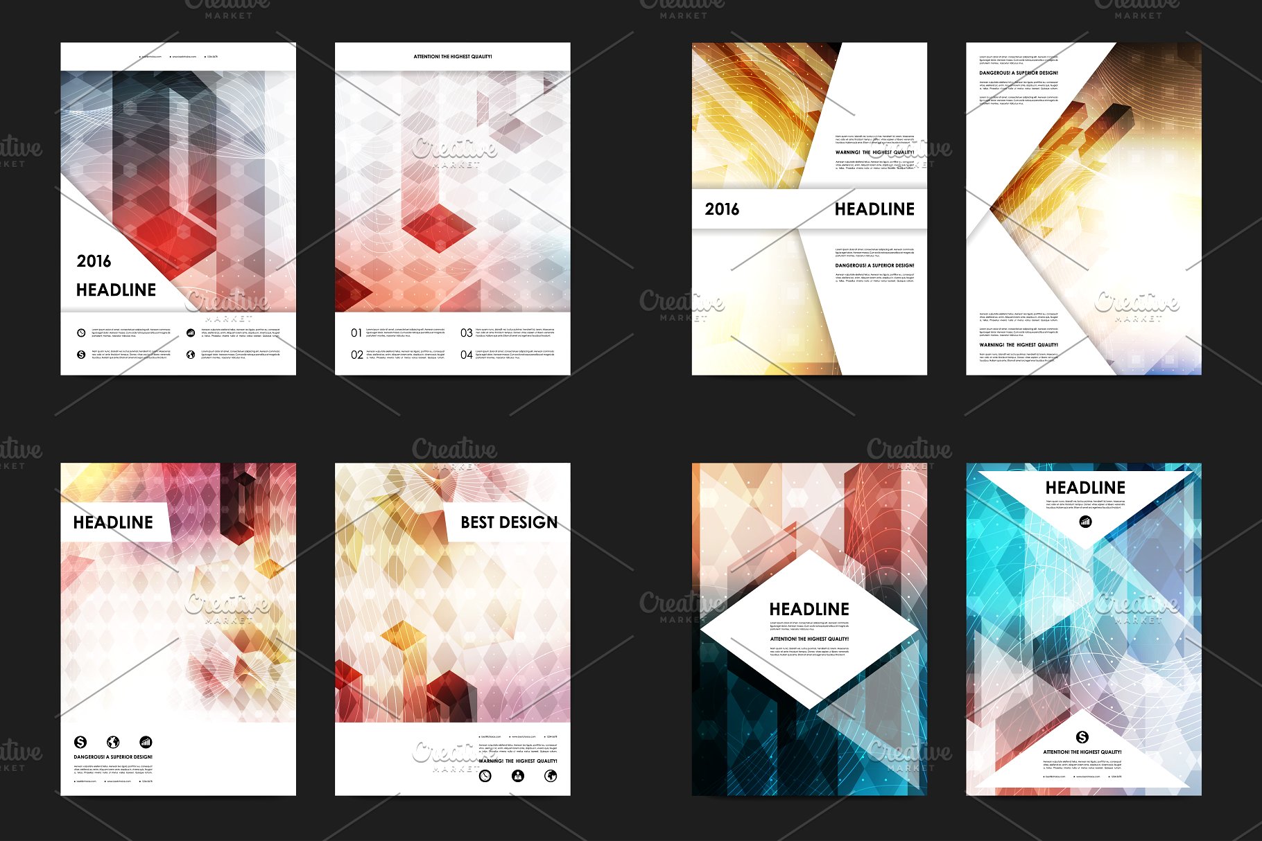 50+商业企业介绍宣传传单模板 50+ Business Flyers Bundle插图(3)