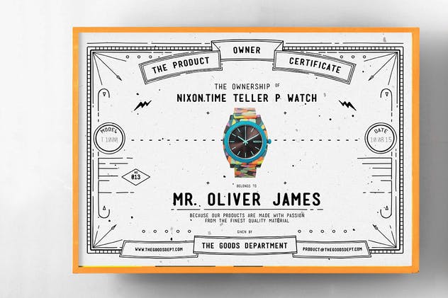 实用易用产品证书设计模板 Modern Product Certificate插图(3)