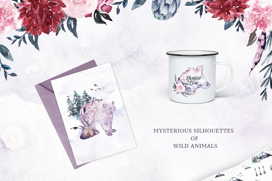 幽灵风格森林动物设计素材[1.11GB] Animals of the Ghost Forest插图(9)