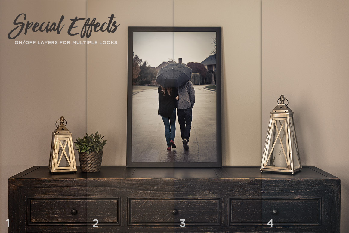 垂直照片和海报设计 Mokups 模版-Vertical Photo & Poster Mockup 1插图(3)