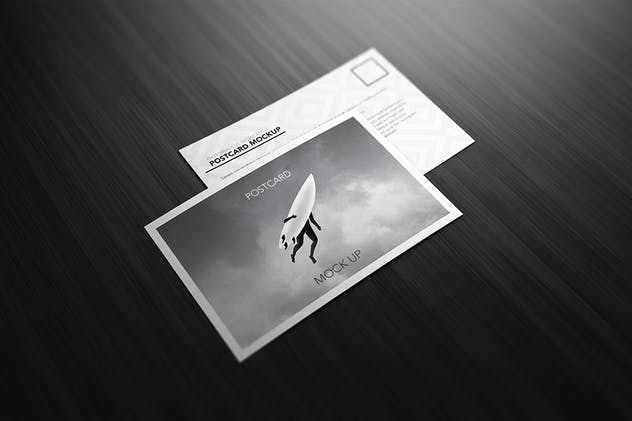 简约的明信片/邀请函/传单样机 Postcard / Invitation / Flyer Mock-up插图(3)