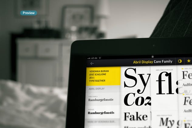 iPad平板电脑演示APP设计样机模板 Black iPad | Tablet App Scenes UI Mock-Up插图(8)