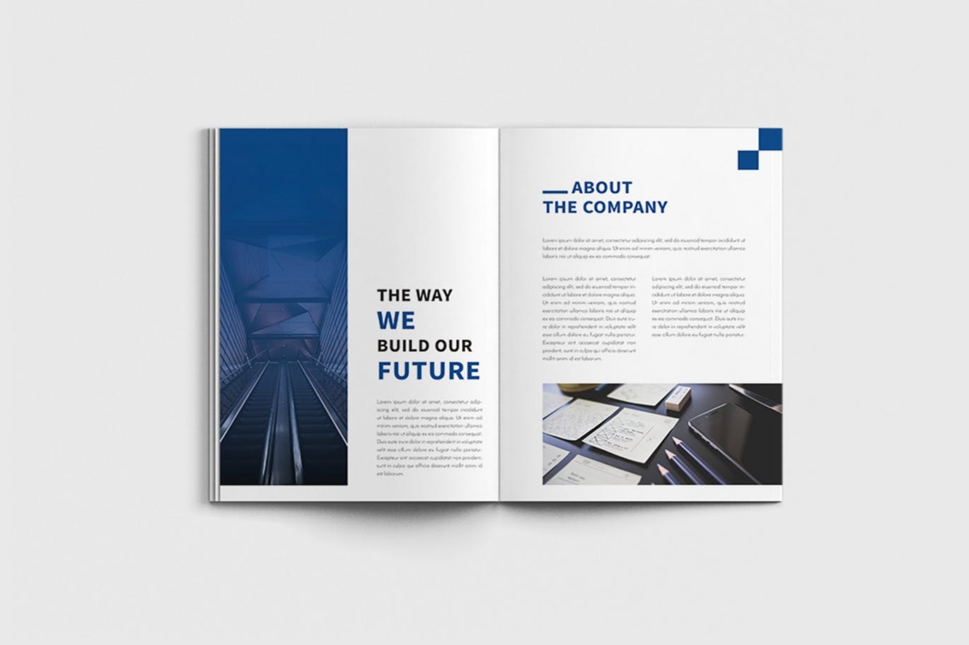 商业计划书/企业简介宣传画册设计模板 Walkers – A4 Business Brochure Template插图(3)