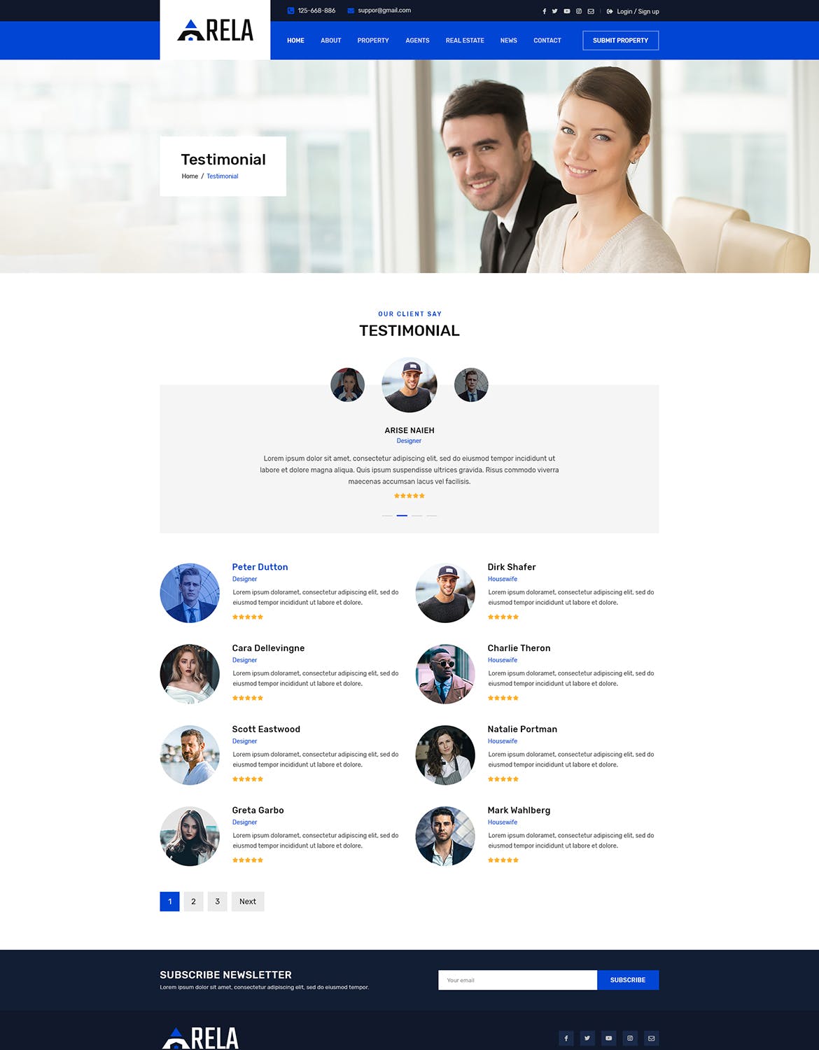 房地产经销商城网站设计PSD模板 Arela | Real Estate PSD Template插图(12)