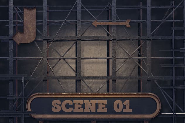 大帐篷灯泡装饰金属字体场景模板6 Marquee Light Bulbs Front 6 -Scenes & Tutorials插图(2)