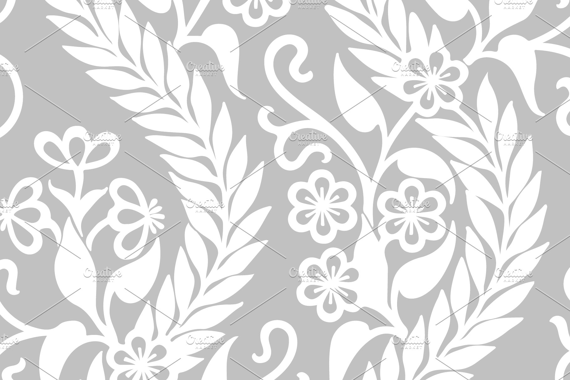 60种配色1440款花卉图案纹理 1,440 Floral Patterns in 60 Colors插图(21)