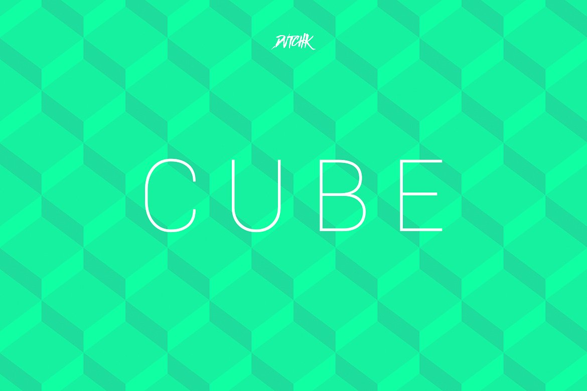 立方体-无缝几何背景（第01卷） Cube | Seamless Geometric | Vol. 01插图(1)