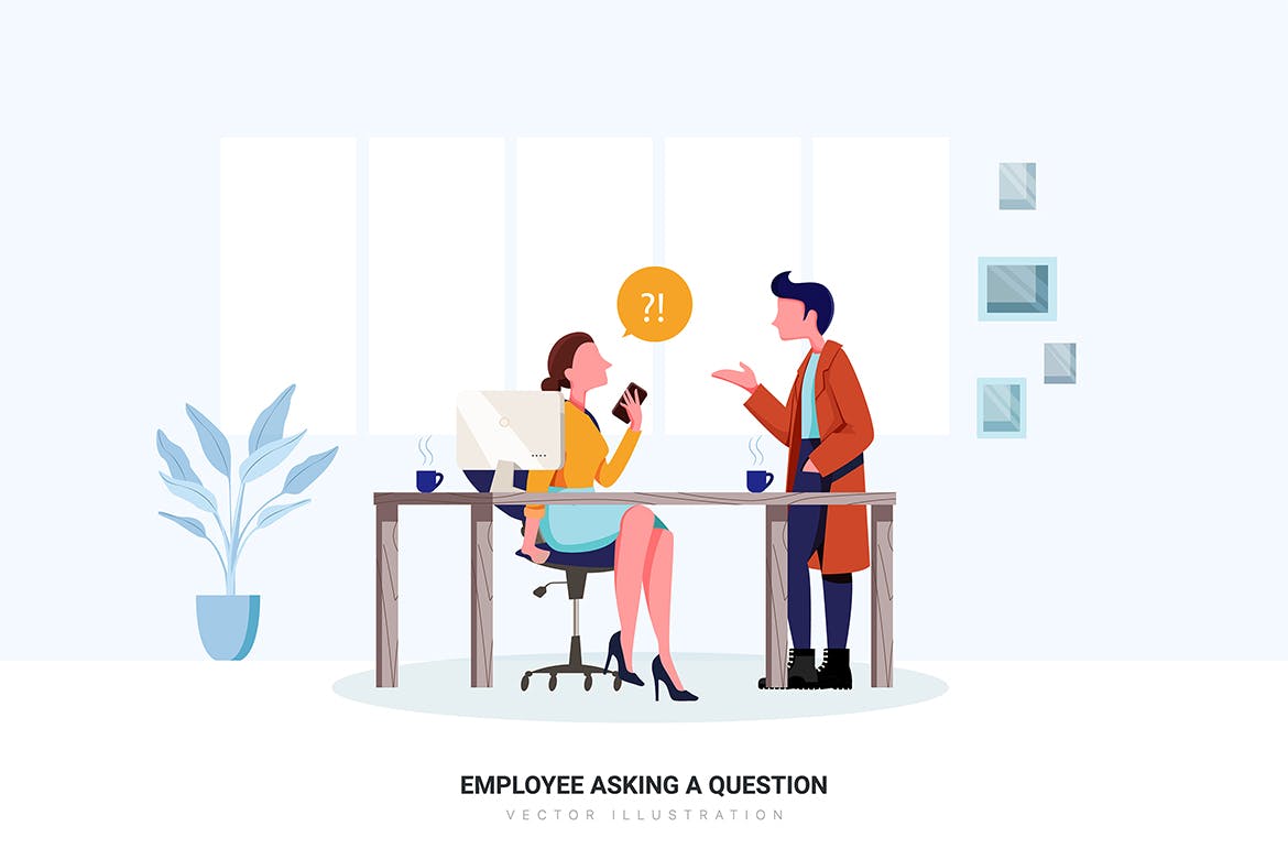 办公文化主题矢量插画素材包 Office Culture Vector Illustration Pack插图(10)