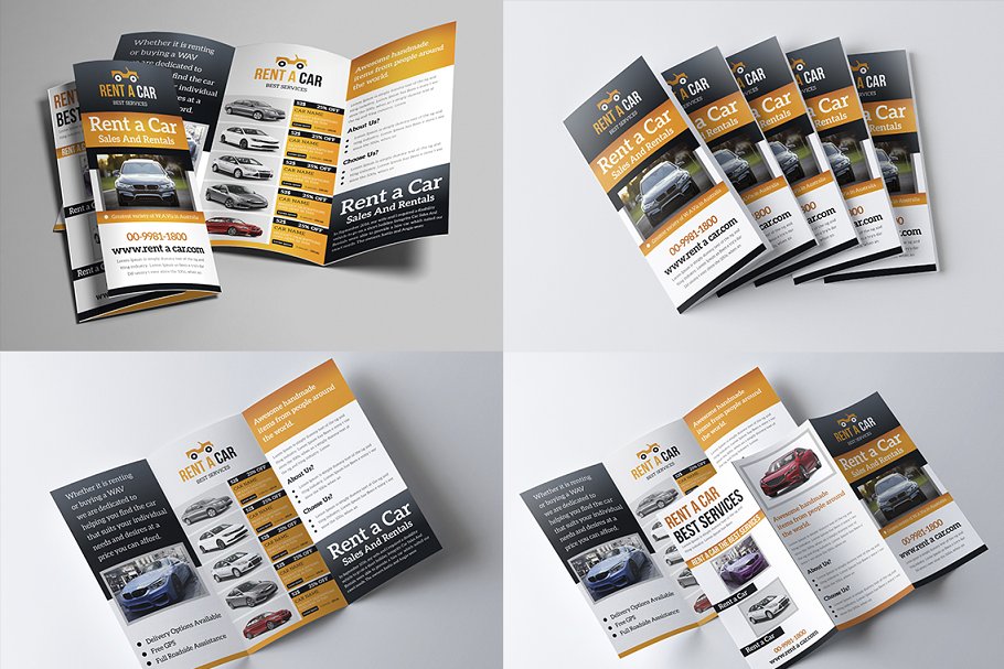 超级三折小册子模板合集 Trifold Brochure Big Bundle插图(9)