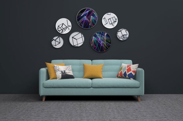 欧式室内设计效果图场景样机 Mockup Interior Scene Creator – MK2插图(3)