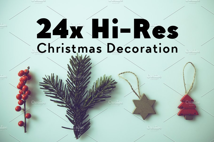 圣诞节主题静物特写高清照片素材 24x Hi-Res Christmas Images插图