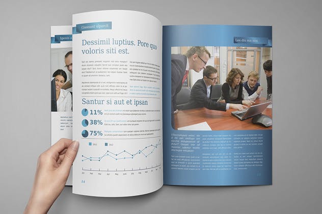 企业宣传册/产品目录/杂志样机模板 Brochure / Catalog / Magazine Mock-Up插图(5)