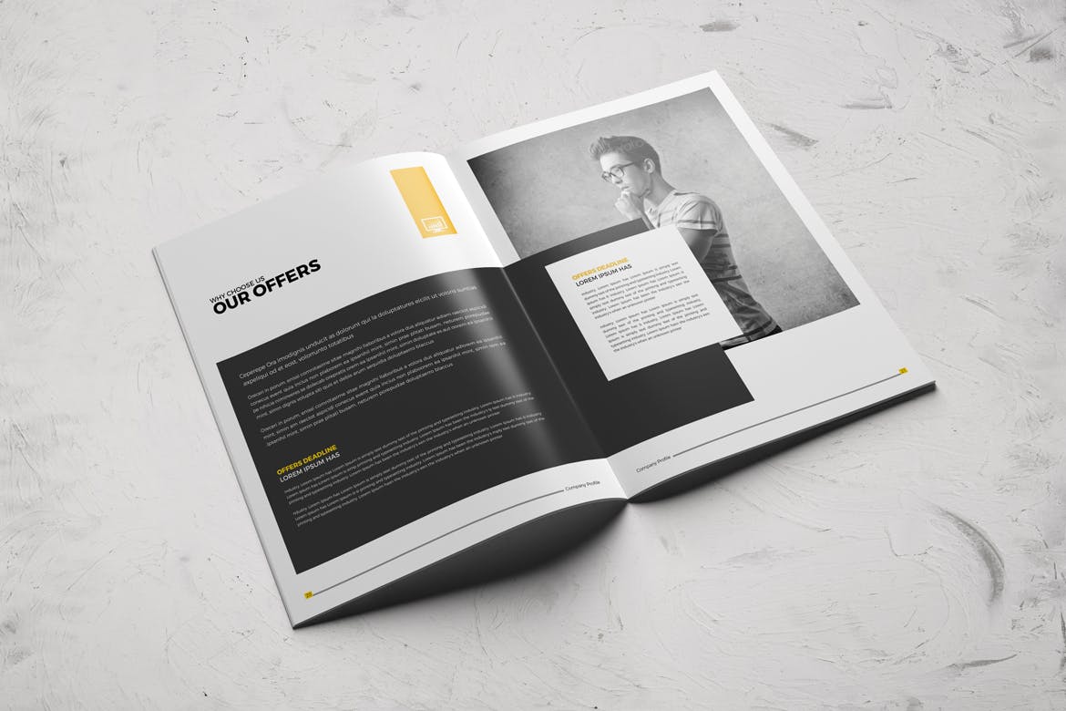 时尚高端多用途的企业形象画册手册楼书杂志设计模板（indd）插图(4)