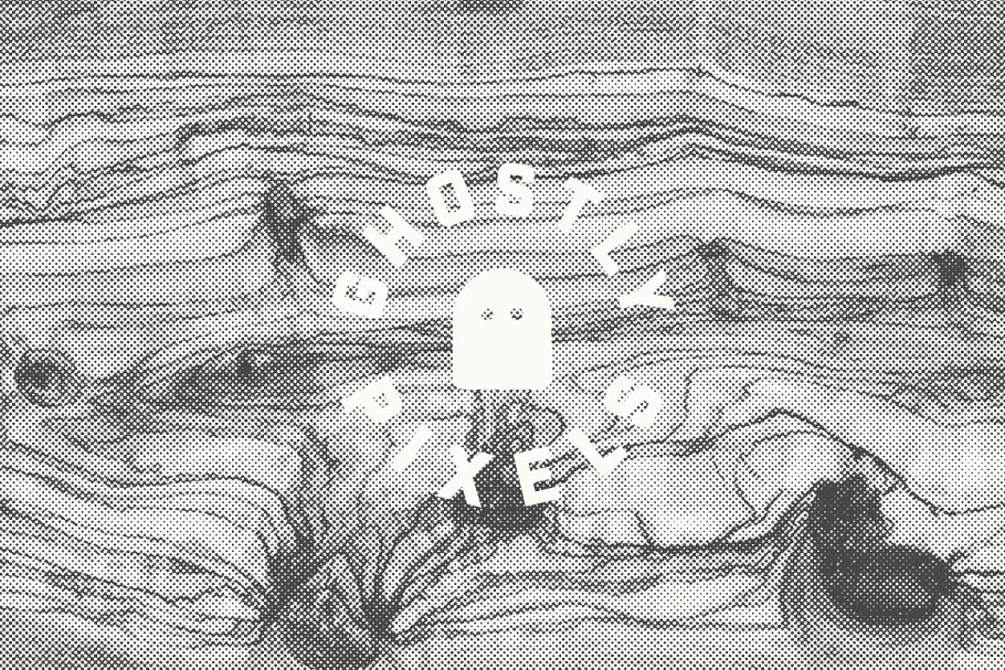 半色调木纹背景素材 Wood Halftone Textures插图(7)