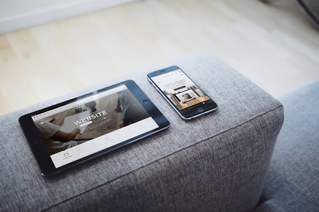 响应式网站设计案例演示多设备样机模板 Responsive Web App Display Mock-Up插图(4)