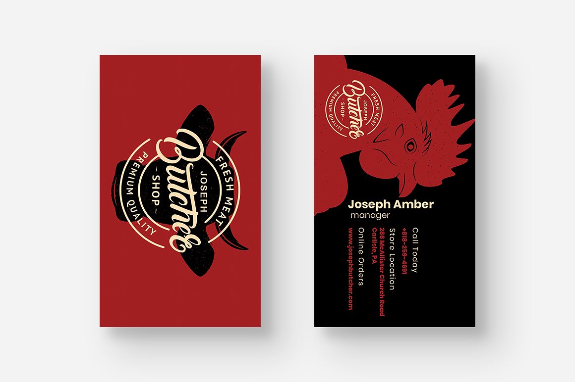 28张时尚极简的商业化名片设计模板 Business Card Bundle [psd]插图(5)