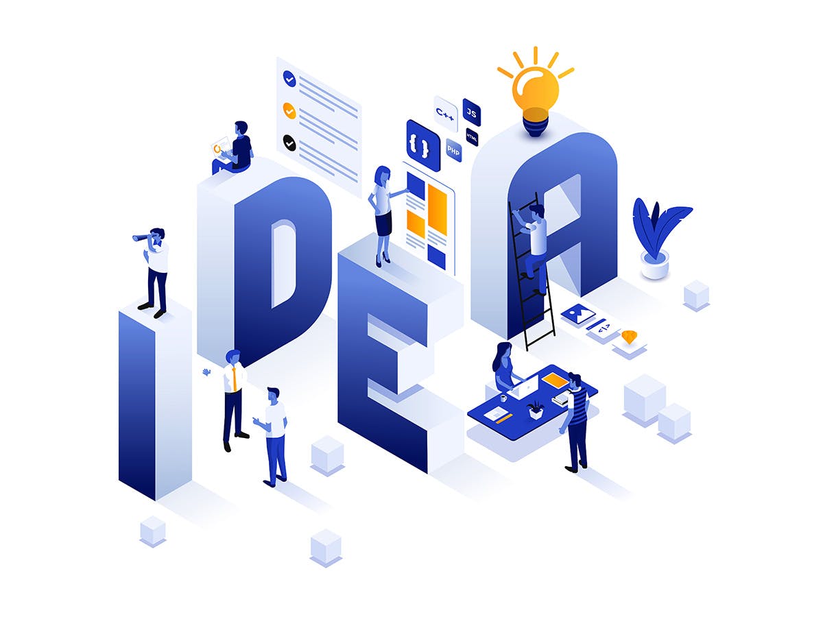 现代扁平设计风格现代信息科技主题等距素材库精选概念插画 Modern flat design isometric illustration插图(1)