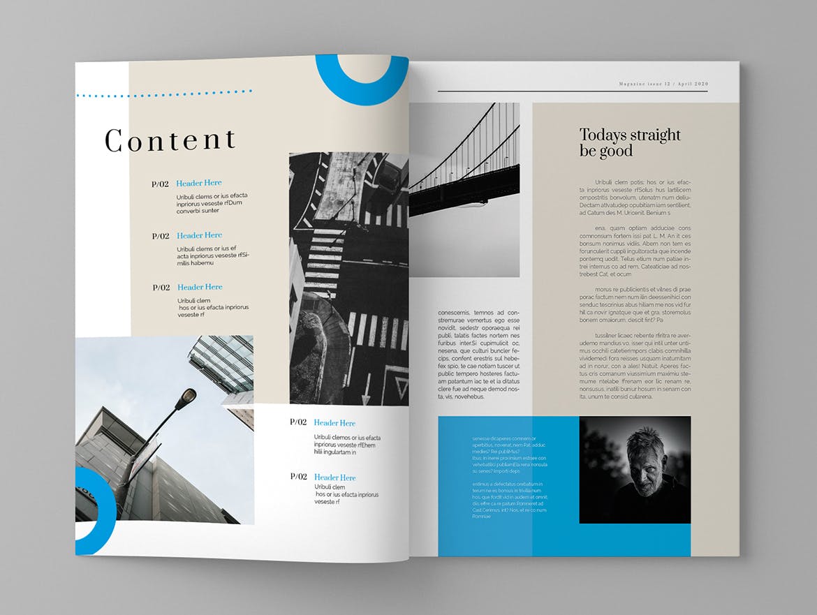 人物专访素材库精选杂志排版设计模板 Sergeyi – Magazine Template插图(2)