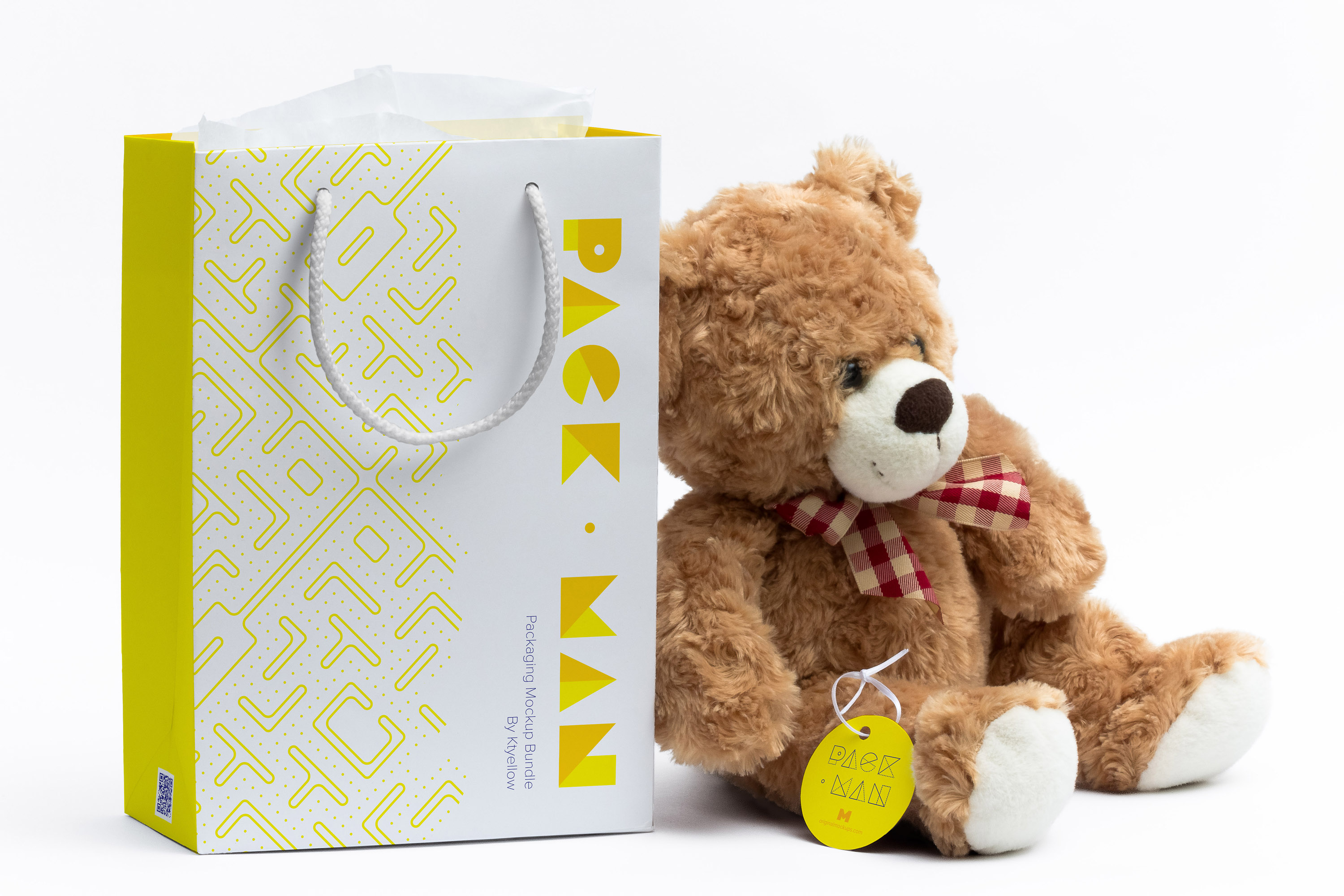 品牌商店购物袋外观设计样机模板01 Shopping Bag Mockup 01插图