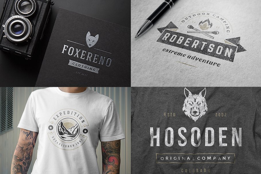 280个户外品牌Logo标志和徽章模板 280 Outdoor logos and badges插图(51)