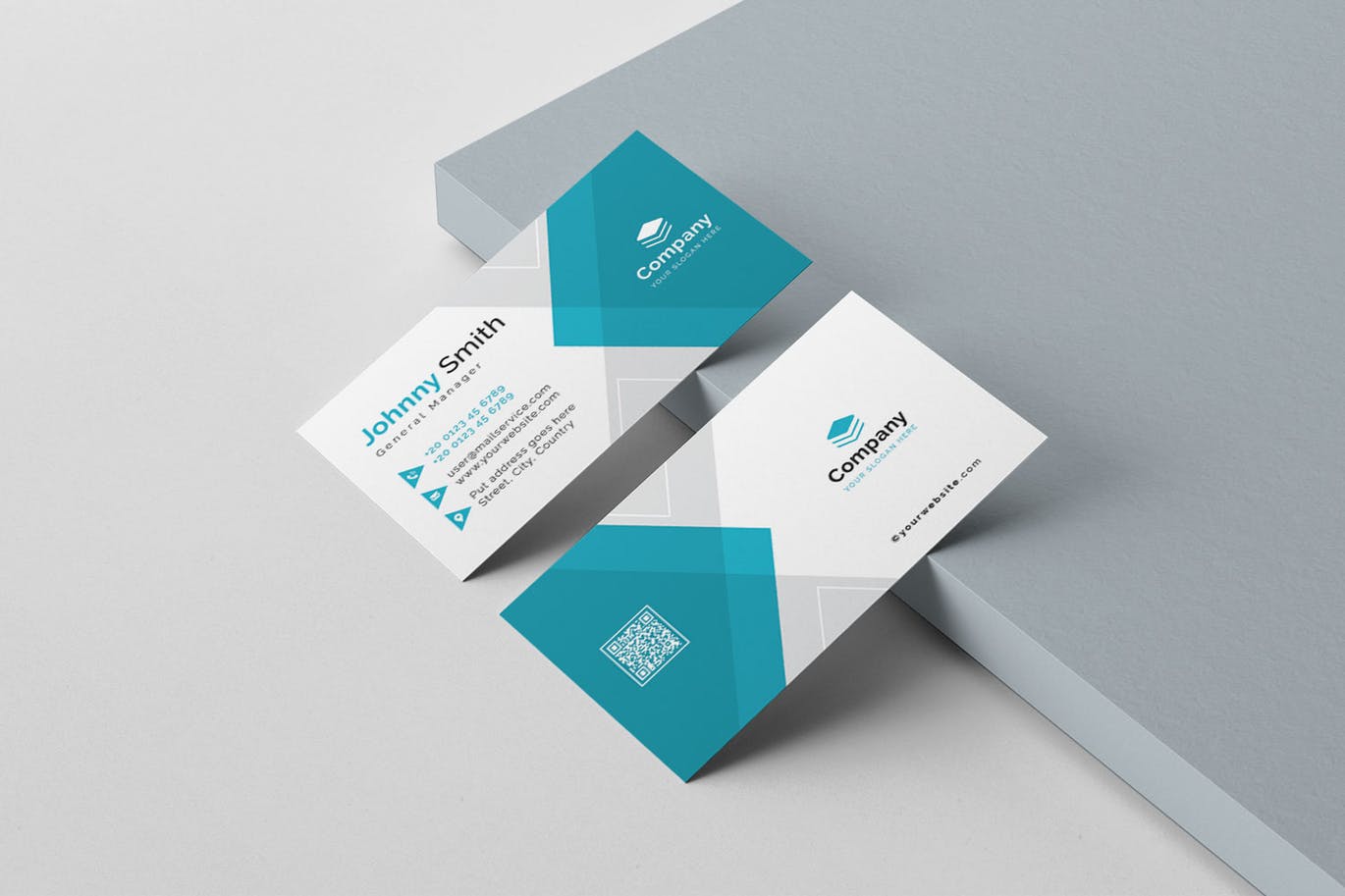 信息科技企业名片版式设计模板 Business Card插图(1)