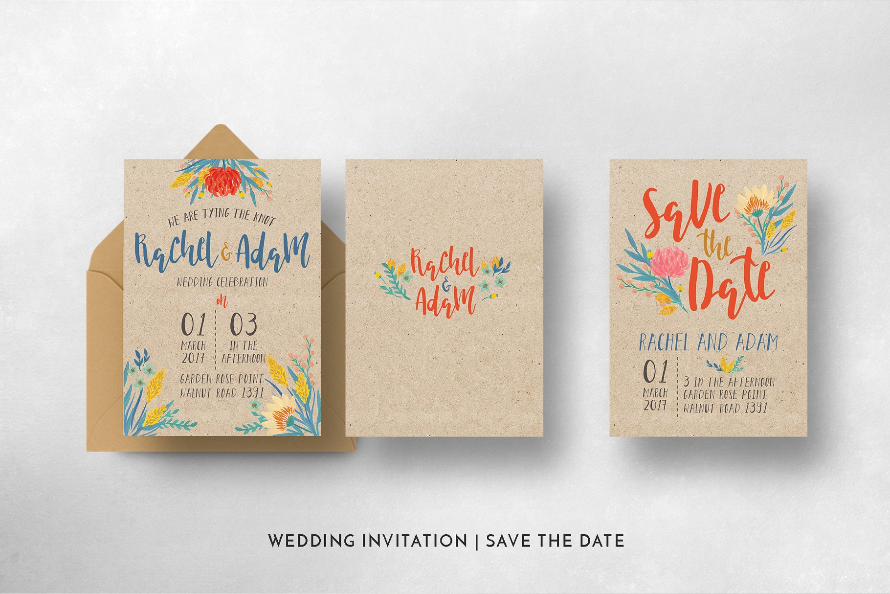 夏季花卉主题婚礼设计套装 Summer Floral Wedding Suite插图(5)