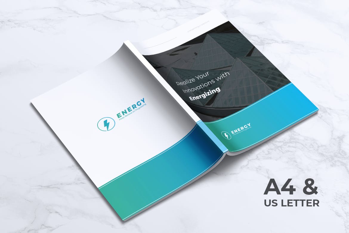 新能源发电厂企业宣传画册设计模板 ENERGY Power Plant Company Profile Brochures插图(7)