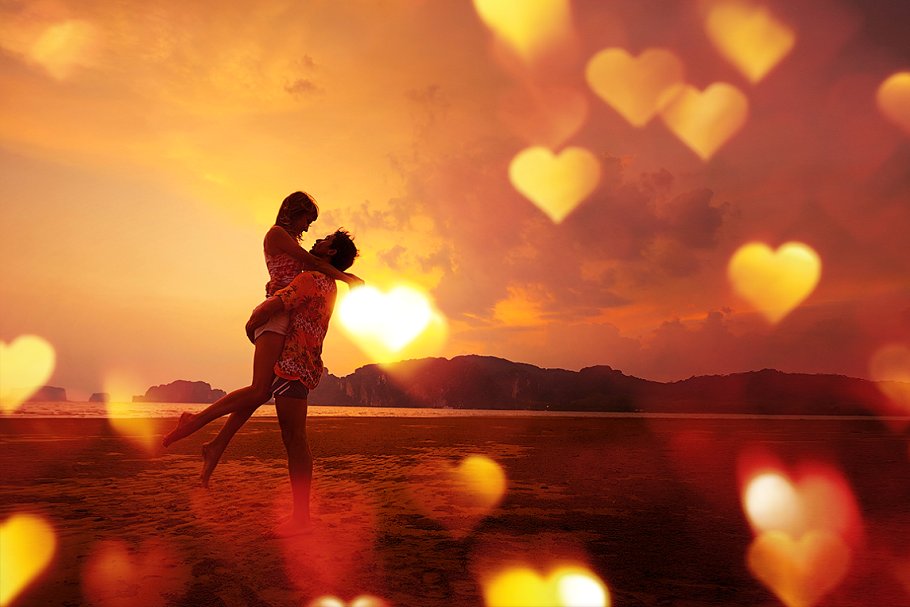 浪漫散景照片视频叠层背景素材 Born in Love Bokehs插图(9)