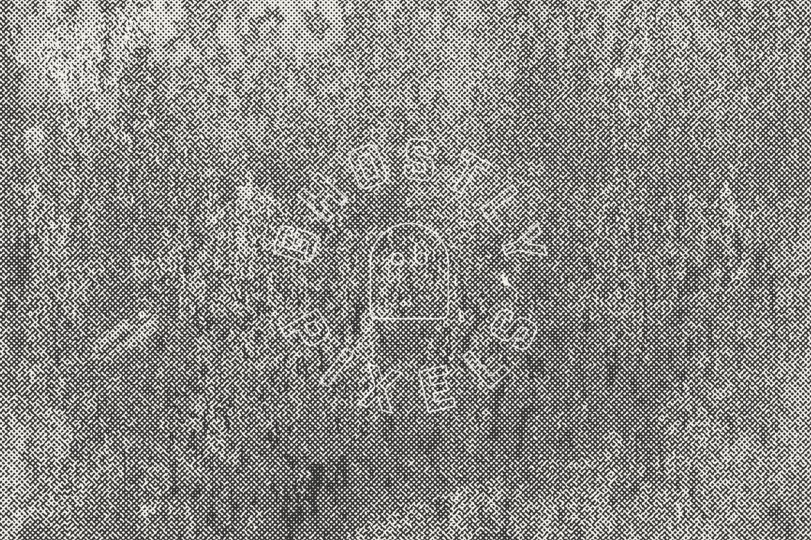 10张金属铁锈半色调纹理素材 Rusty Halftone Textures插图(2)