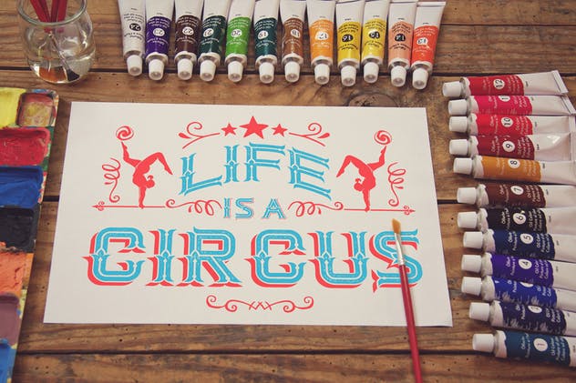 水彩画作品展览工作室场景样机 Sketchbook Paint Scene插图(1)