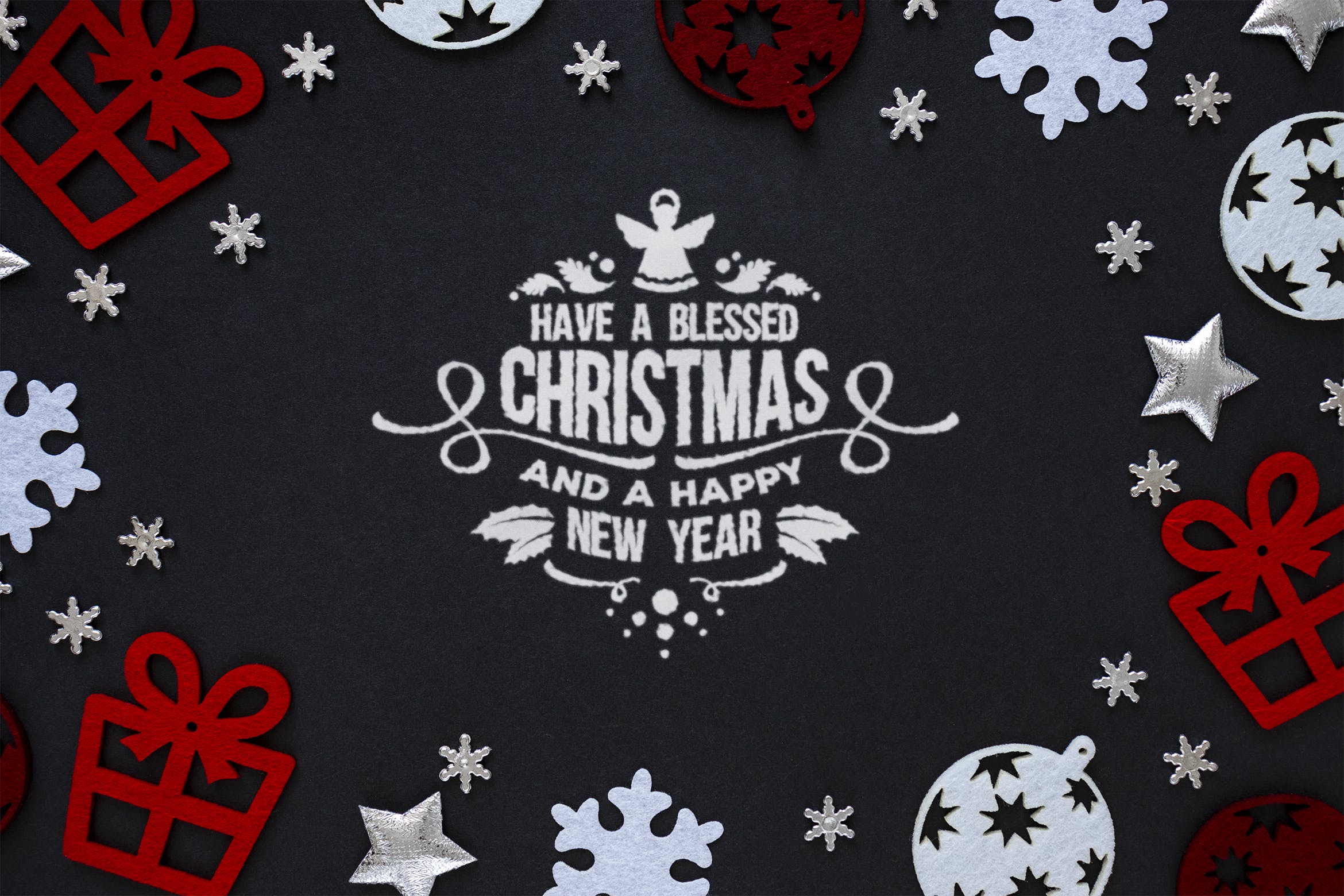 圣诞节主题背景场景样机模板 Christmas mockup插图