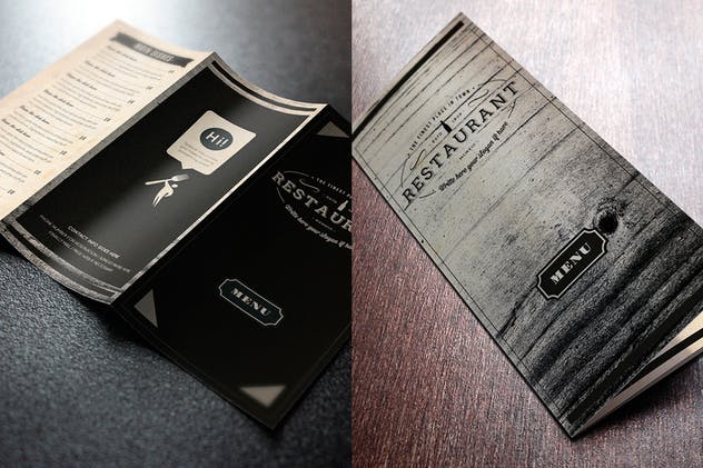 复古优雅餐厅菜单设计PSD模板 Elegant Food Menu 10 Illustrator Template插图(3)