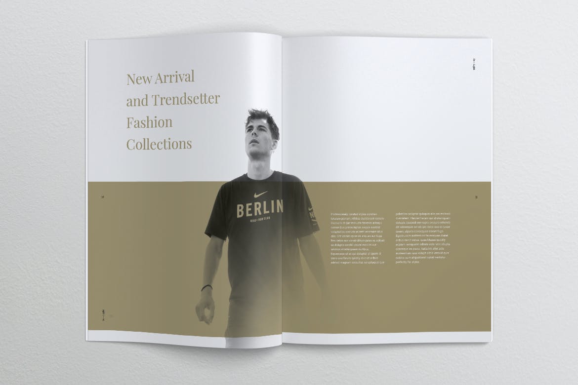 时尚服装品牌产品目录/画册设计模板 DE LIGHT Minimalist Fashion Magazine插图(8)