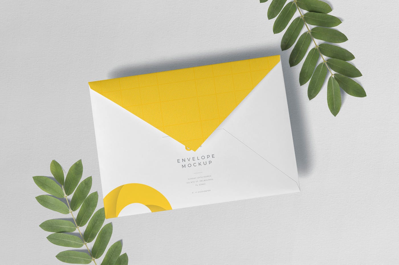 C5尺寸规格企业信封设计图样机素材库精选PSD模板 C5 Envelope Mockups插图(2)