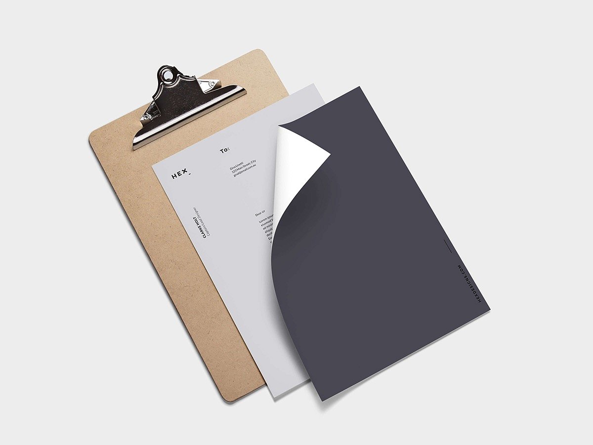 品牌VI设计体系办公用品设计套装 Hex Branding & Identity Print Template插图(2)