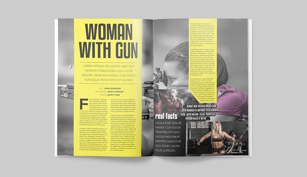 NBA篮球赛事素材库精选杂志版式设计模板 Magazine Template插图(4)