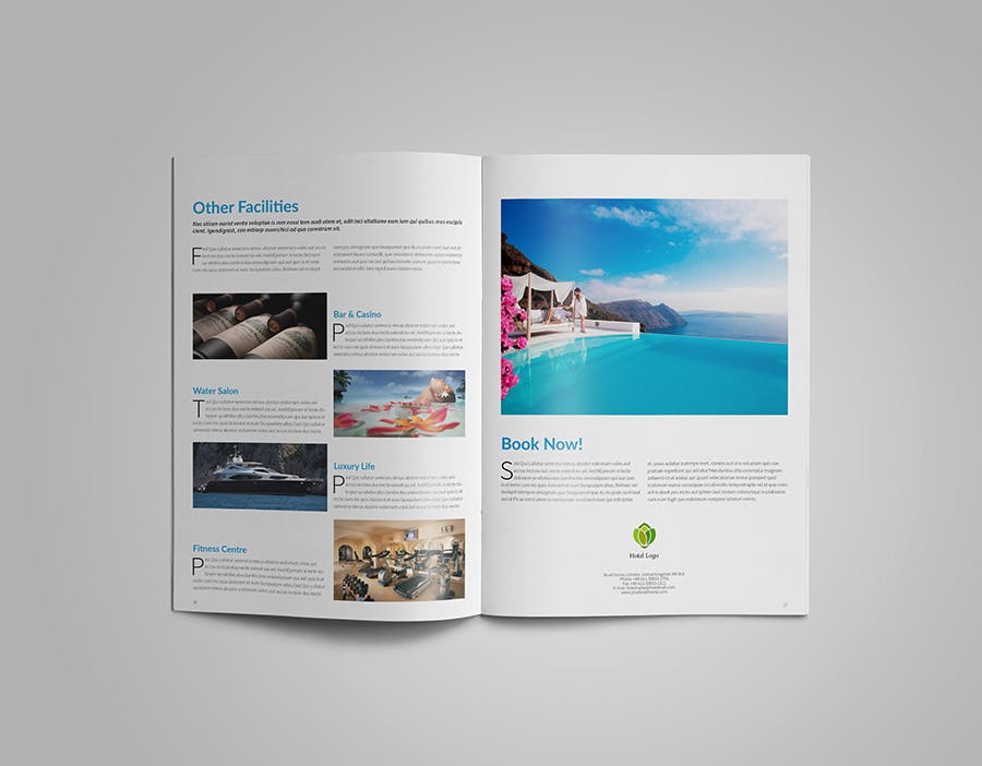 酒店大堂宣传画册设计模板 Hotel Brochure插图(12)