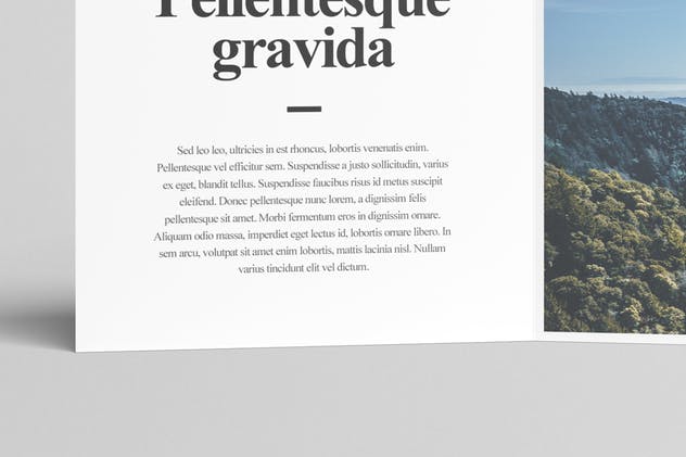 方形Z折小册子版面设计图样机素材库精选 Square Z-Fold Brochure Mock-Up插图(4)