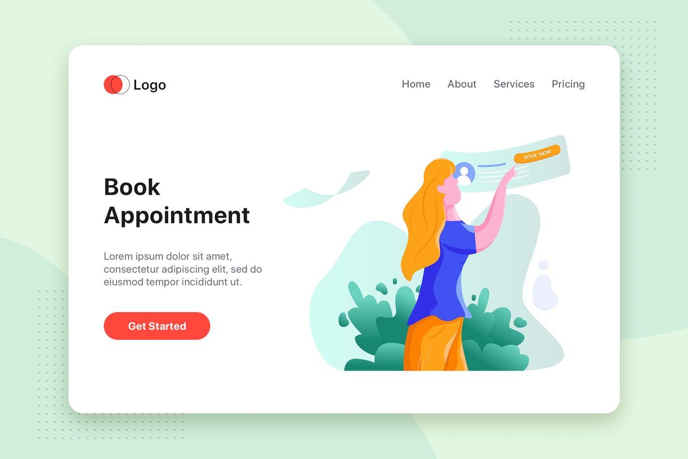 预约服务矢量素材库精选概念插画设计素材 Book Appointment Service Illustration concept插图