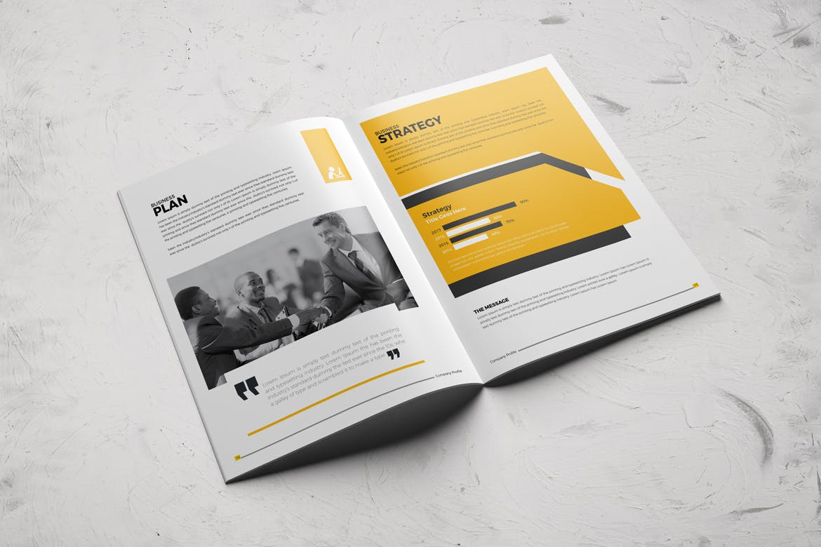 时尚高端多用途的企业形象画册手册楼书杂志设计模板（indd）插图(3)