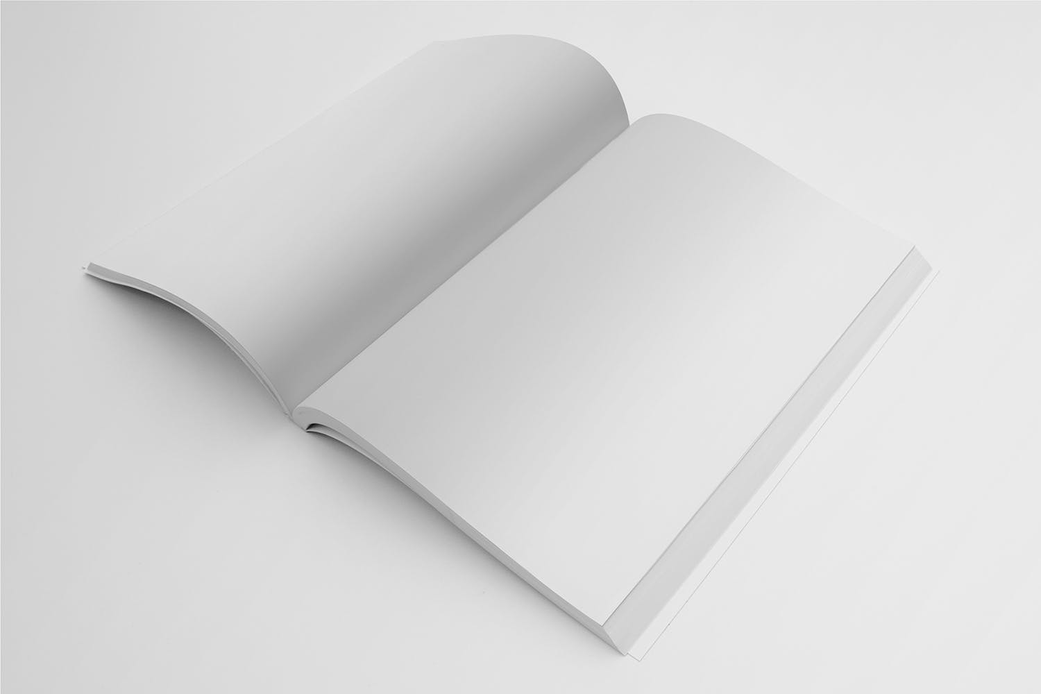 杂志内页排版设计透视图样机素材库精选 Magazine Mockup Perspective View插图(1)