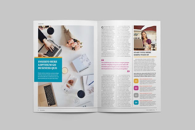 多用途新闻报纸版式设计INDD模板v2 Multipurpose Newsletter插图(3)