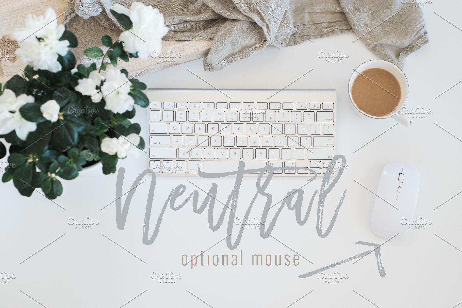 桌面办公场景样机模板 Desk Scene Mockups | Three Images插图(2)