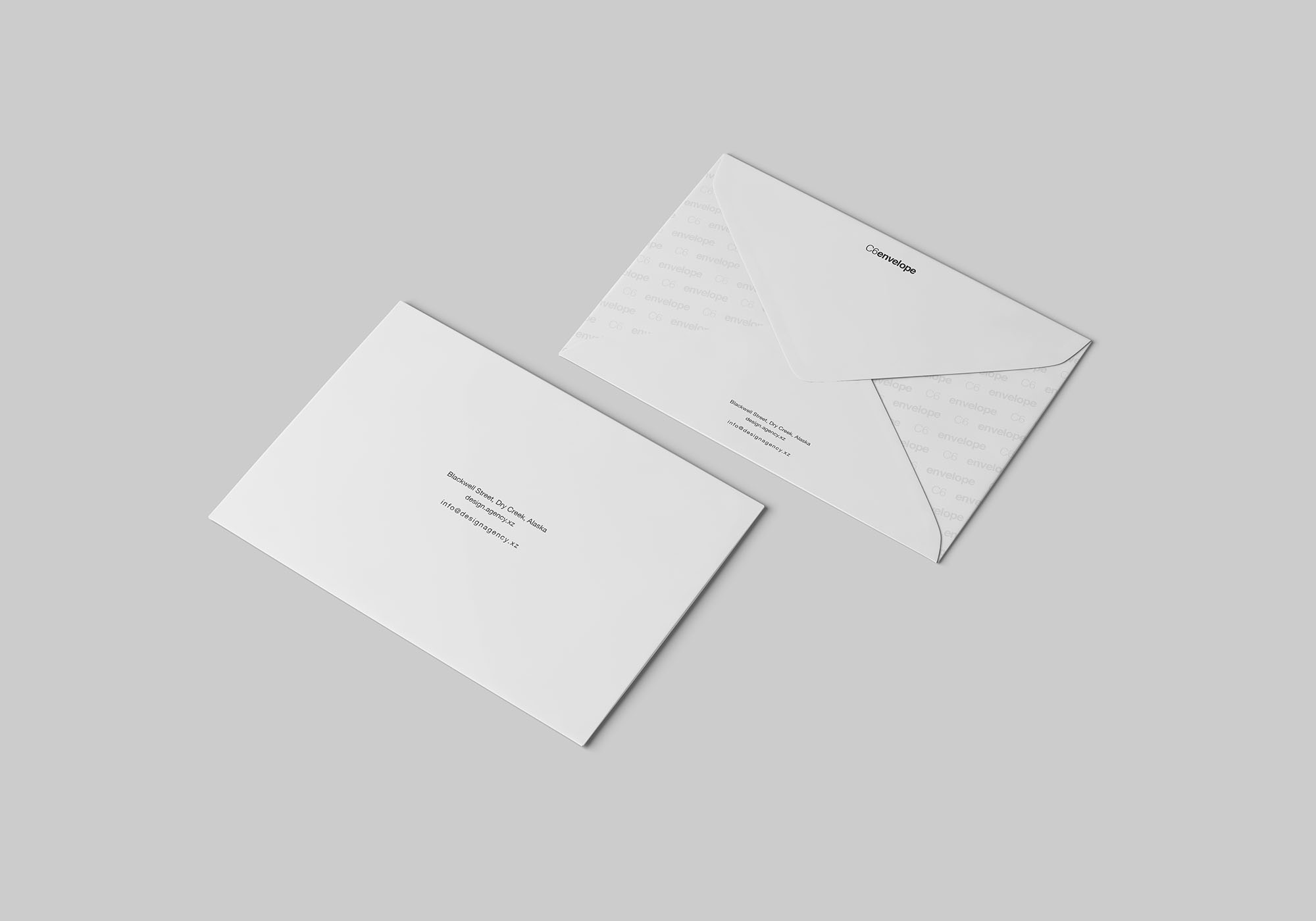 C6信封外观设计样机模板 C6 Envelope Mockup插图(5)