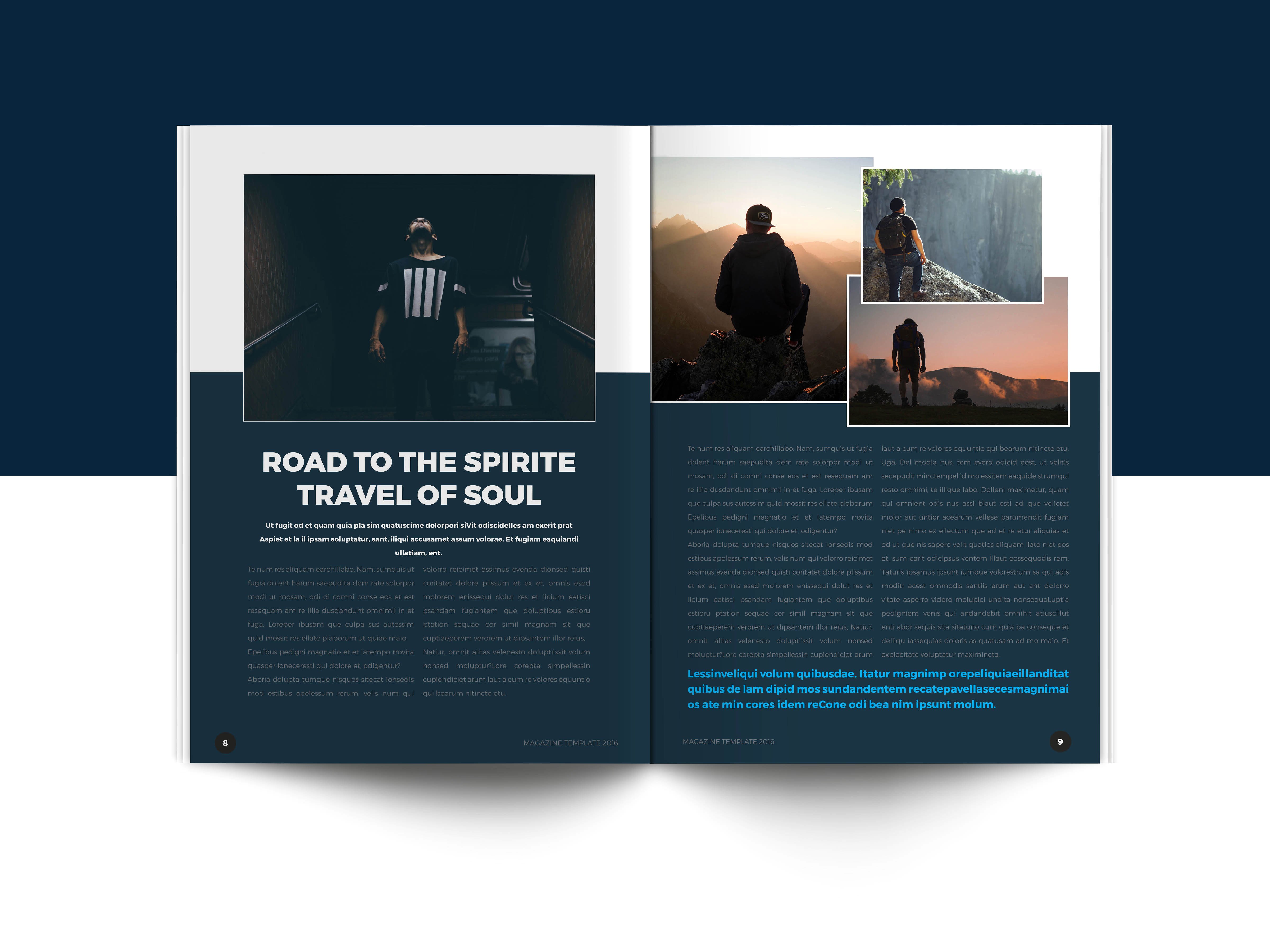 32页干净、极简的商业化杂志模板下载[indd]插图(4)