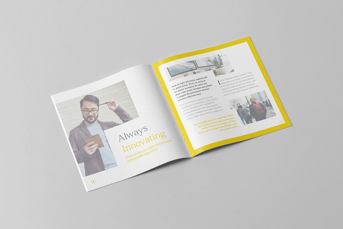 创意公司方形画册设计模板v2 The Creative Brochure – Square Vol.2插图(3)