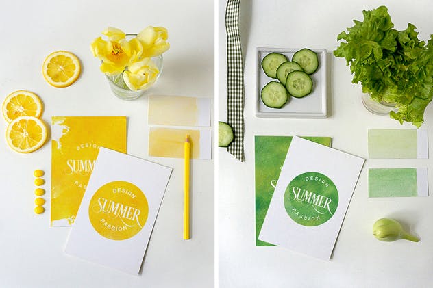 婚礼请帖/邀请函/贺卡样机 Invitation / Greeting card Mockup插图(4)